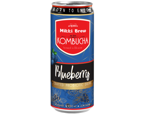 Напиток Mikki Brew Kombucha Blueberry 0.33 л